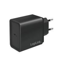 LogiLink Ladegerät USB-oplader 18 W 1x USB-C USB PD Zwart Binnen - thumbnail