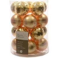 20 kerstballen licht goud glans 60 mm KSD - Ksd - thumbnail