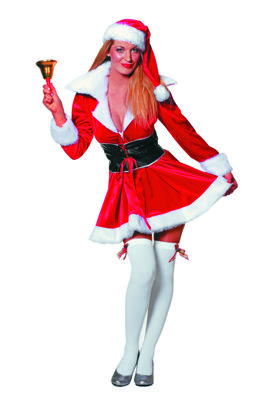 Miss Santa fluweel incl. muts Miss Santa fluweel incl. muts