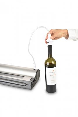 Solis 92286 Vacuüm Wijnfles Stopper 2 Stuks Wit/Zwart