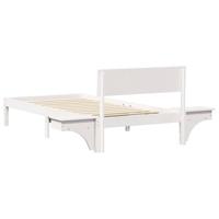 Bedframe met nachttafels Wit 80 x 200 cm Massief grenenhout - thumbnail
