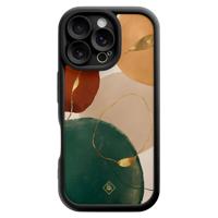 iPhone 16 Pro zwarte case - Earthy luxe - thumbnail