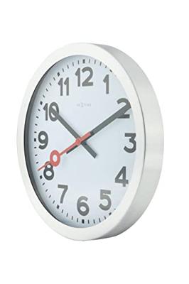 NeXtime ne-3999ar wandklok dia. 35 cm, geborsteld aluminium, 'station'