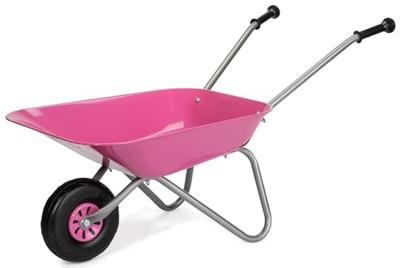 Rolly Toys Kruiwagen metaal roze/grijs