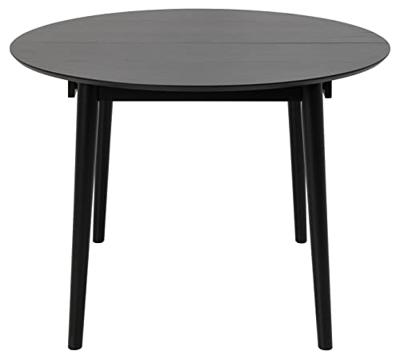 Bendt Uitschuifbare Ronde Eettafel 'Montreux' Eiken 115-154 x 115cm, kleur zwart