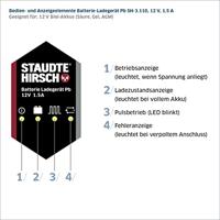 Staudte-Hirsch SH-3.110 331100 Oplader 12 V 1.5 A - thumbnail