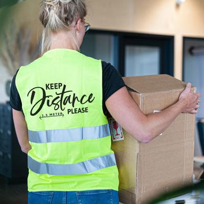 Veiligheidshesje bedrukken - Geel - L/XL