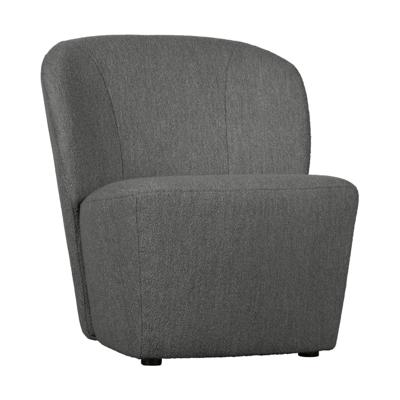 vtwonen Fauteuil 'Lofty' Bouclé, kleur Staalgrijs