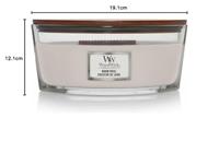WoodWick Geurkaars Ellipse Warm Wool - 9 cm / 19 cm - Geurkaars in Glas - Houten Lont - thumbnail
