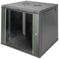 Digitus DN-19 12U-6/6-EC-SW 19inch-wandkast (b x h x d) 600 x 638 x 600 mm 12 HE Zwart, Zwart (mat), Zwart (RAL 9005) - thumbnail