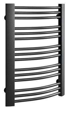 Handdoekradiator Sapho Egeon Gebogen 59.5x81.8 cm Antraciet Sapho