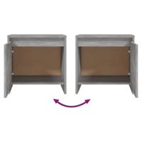Nachtkastjes 2 st 45x34x44,5 cm bewerkt hout grijs sonoma eiken - thumbnail