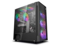 PC Case - DeepCool - Matrexx 55 MESH TOEVOEKEN -RGB 4F (ZWART) - Box zonder vermogen - Middle Tower - E -Atx -indeling - thumbnail