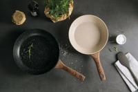 Sambonet Koekenpan Rock &apos;n&apos; Rose - Zwart - ø 24 cm - standaard anti-aanbaklaag - thumbnail