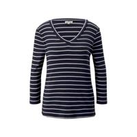 Tom Tailor gestreepte top donkerblauw/wit - thumbnail