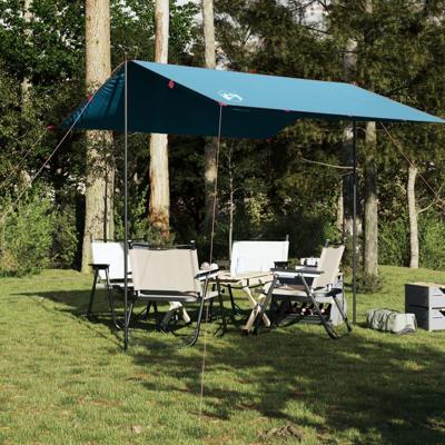 VidaXL Kampeerluifel waterdicht 300x294 cm blauw VidaXL Kampeerluifel waterdicht 300x294 cm blauw