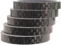 Hzb spacers 28.6 mm 1-1/8 inch oversized 5 mm carbon 5 stuks 6500031 - thumbnail