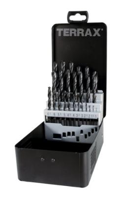 Borenset TERRAX Doosje DIN 338 25 Onderdelen 19 Onderdelen (25 Stuks)
