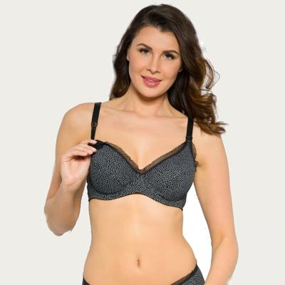 Borstvoedingsbh / Positiebh Mama Dots Zwart