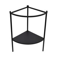 LOFT42 Flora hoek plantenbak - Metaal - Zwart - thumbnail