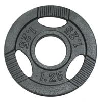 Halterschijf 1.25 kg Gripper Gietijzer Zilver - 50/51 mm - thumbnail
