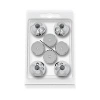 Audio Selection Kegels + Onderlegschijven 36 mm zilver - thumbnail