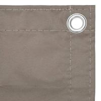 Balkonscherm 120x500 cm oxford stof taupe - thumbnail