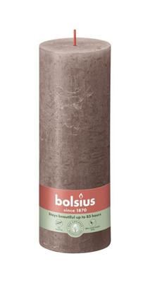 Rustiek kaars stompkaars 190/68 Rustic Taupe Bolsius - Bolsius Rustiek kaars stompkaars 190/68 Rustic Taupe Bolsius - Bolsius