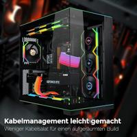 Lian Li Lian Li UNI FAN SL Wireless LCD Lüfter, ARGB, PWM - 120 mm, schwarz PC-ventilator Zwart (b x h x d) 120 x 124.5 x 28 mm - thumbnail