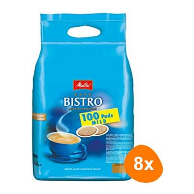Melitta - Bistro Mild - 8x 100 pads