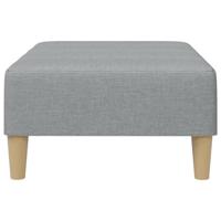 Voetenbank 77x55x31 cm stof lichtgrijs - thumbnail