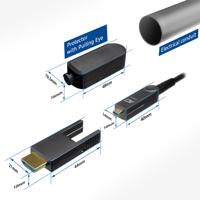ACT 50 meter HDMI High Speed 4K Active Optical Cable met afneembare connector v2.0 HDMI-A male - HDM - thumbnail