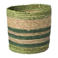 Mand streep klein - groen - ø24x24 cm - thumbnail