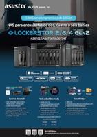 Asustor lockerstor 2 as6702t nas (zwart, 2x lan, hdmi, usb) - thumbnail
