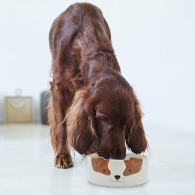 Honden voerbak met hondengezicht Honden voerbak met hondengezicht