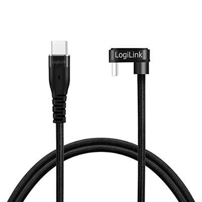 LogiLink CU0190 USB-kabel USB 2.0 USB-C stekker 1.00 m Zwart
