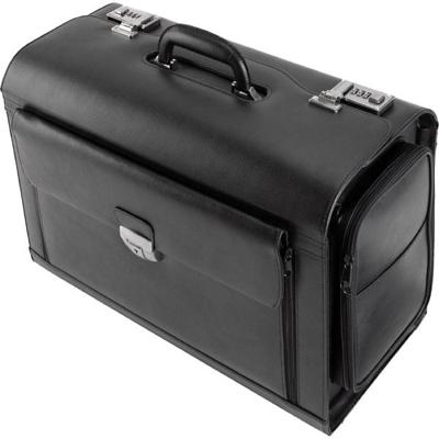 Juscha JU-45057 Pilotenkoffer Alassio Verona Echt Leer Zwart Juscha JU-45057 Pilotenkoffer Alassio Verona Echt Leer Zwart