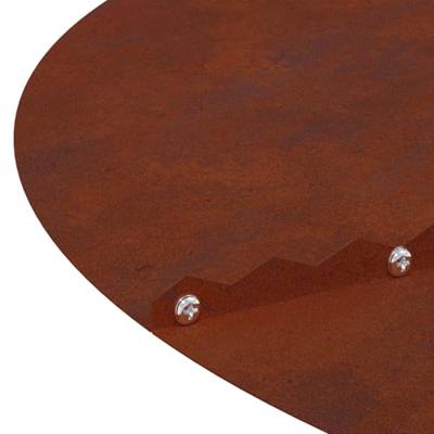 VidaXL Geschikt voor platte boomring bruin ø40 / 70 cm cortenstaal VidaXL Geschikt voor platte boomring bruin ø40 / 70 cm cortenstaal