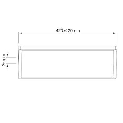 Brilliant PlafondlampMilton 42 x 42cm zwart - G99877A76