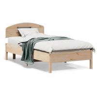 Bedframe zonder matras massief grenenhout 75x190 cm - thumbnail