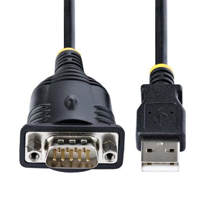 Kabel USB naar Seriële Poort Startech 1P3FP-USB-SERIAL Zwart