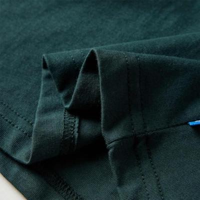 VidaXL Kindershirt met lange mouwen 92 donkergroen