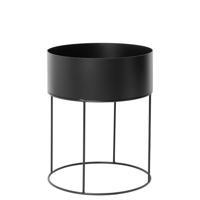 Ferm Living Plant Box Rond Zwart - thumbnail