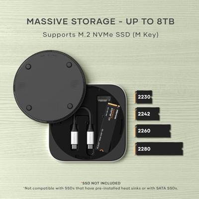 Satechi USB4 Slim NVMe SSD behuizing - Silver Satechi USB4 Slim NVMe SSD behuizing - Silver