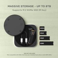 Satechi USB4 Slim NVMe SSD behuizing - Silver - thumbnail
