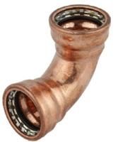 Kirchhoff Koperen bocht 90°, blank, 22 mm, 2 sockets, (S090) - 989471317 - thumbnail