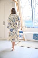 Pip Studio Pip Studio Secret Garden Bathrobe badjas Witblauw M - thumbnail