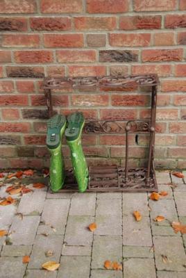 Laarzenrek en schraper - 4 staanders