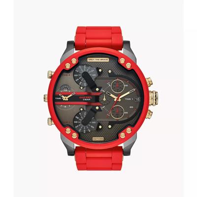 Diesel DZ7430 Heren Mr Daddy 2.0 chronograaf rood roestvrij staal en siliconen horloge Diesel DZ7430 Heren Mr Daddy 2.0 chronograaf rood roestvrij staal en siliconen horloge