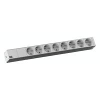 Bachmann 333.819 19 inch Stekkerdoos voor patchkast 1 HE Vast inbouw Wit - thumbnail